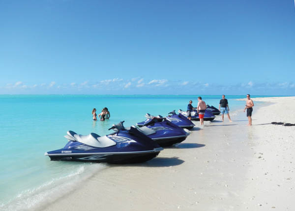 A photograph of Caribbean Cruisin waverunners on Providenciales (Provo), Turks and Caicos Islands