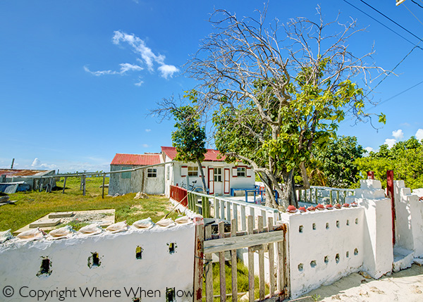 A photograph of a home in South District, Salt Cay, Turks and Caicos Islands, British West Indies