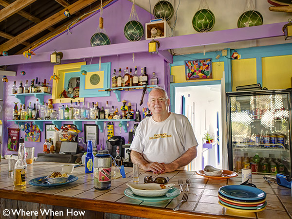 A photograph of Porters Island Thyme Bistro on Salt Cay, Turks and Caicos Islands, British West Indies