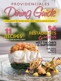 Magazine Cover Providenciales Dining Guide 2014