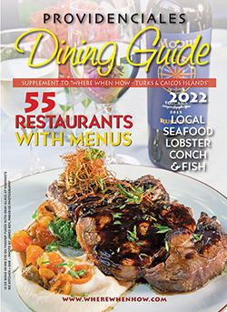 Read our 2022 issue of Providenciales Dining Guide magazine!