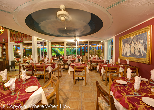 A photograph of The Spring Room at Bella Luna Ristorante in Grace Bay, Grace Bay, Providenciales (Provo), Turks and Caicos Islands.