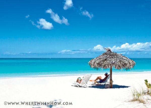 A photograph of Grace Bay Beach at the Sands Resort the Turks and Caicos Islands
