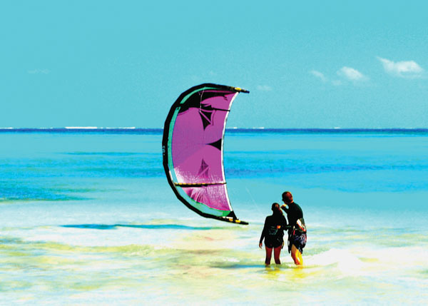 A photograph of Kiteboarding with TC Kiteboarding, Turks and Caicos Islands, British West Indies